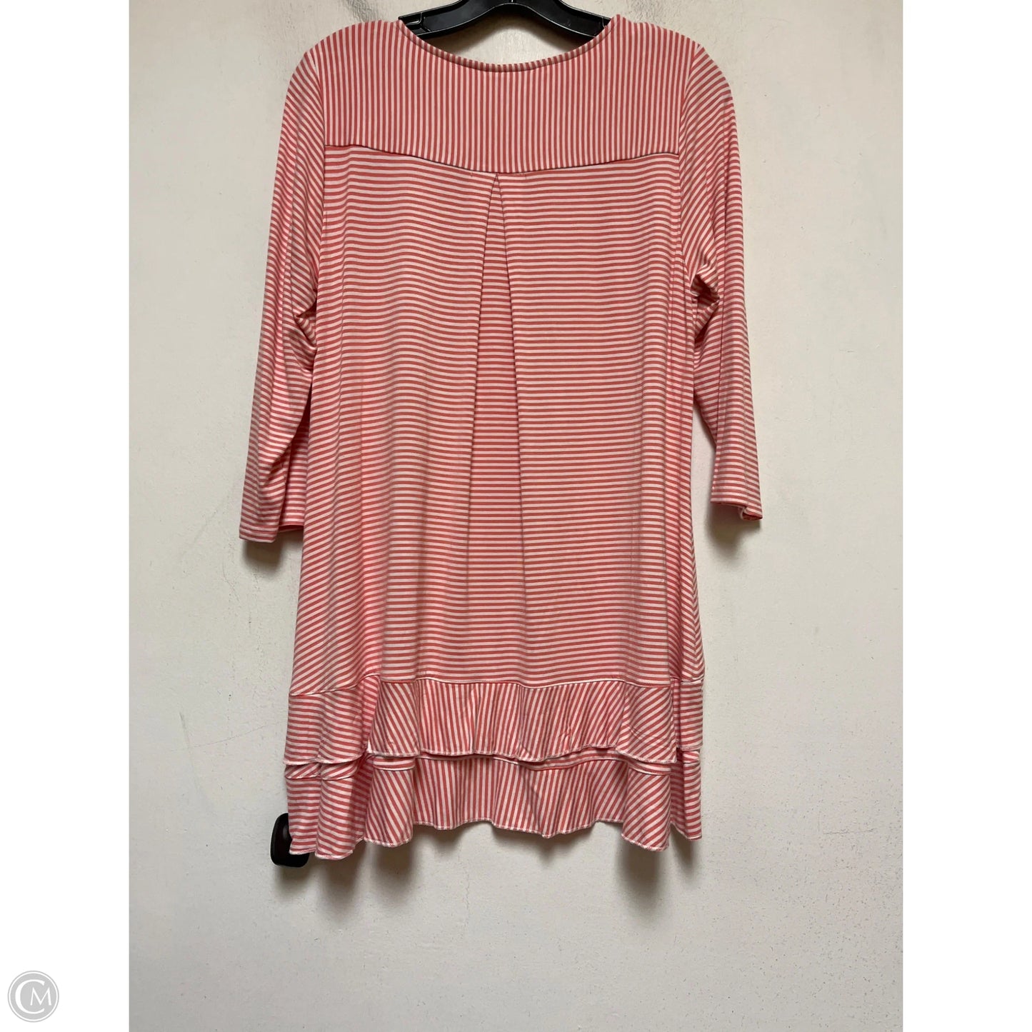 Top Long Sleeve By Intro In Striped Pattern, Size: S