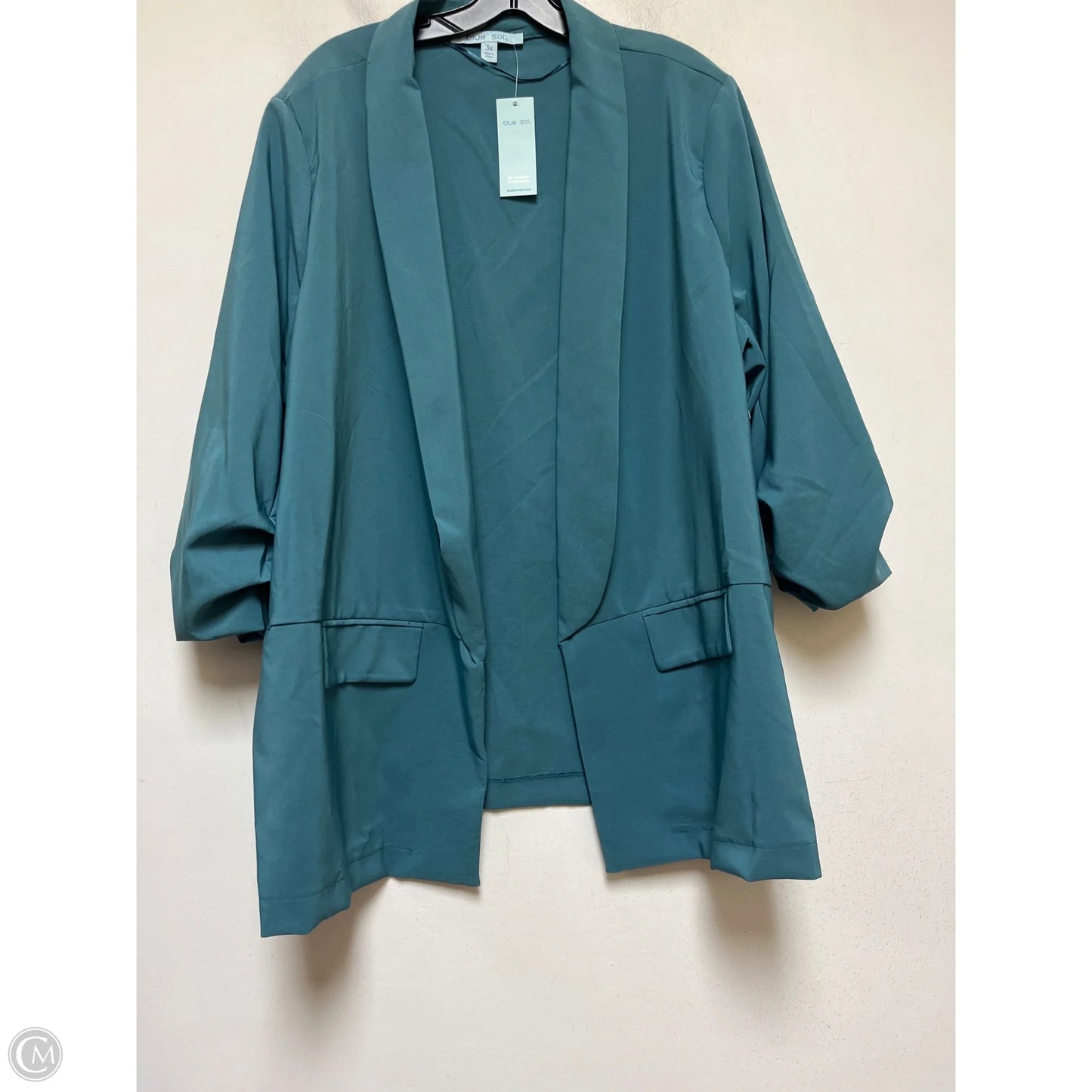 Blazer By Blue Sol In Teal, Size: 3x