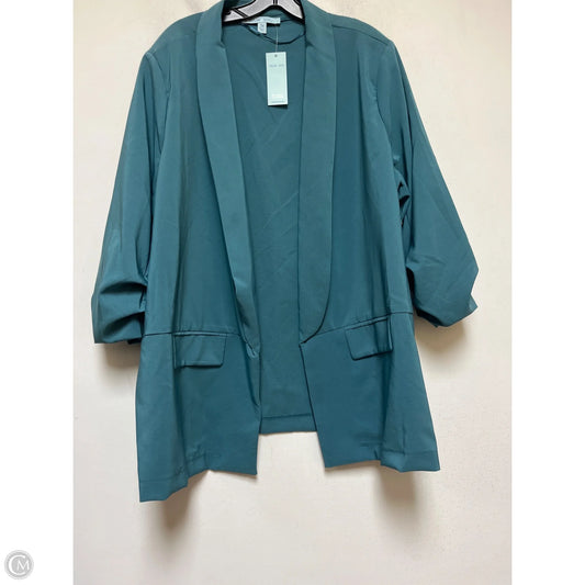 Blazer By Blue Sol In Teal, Size: 3x