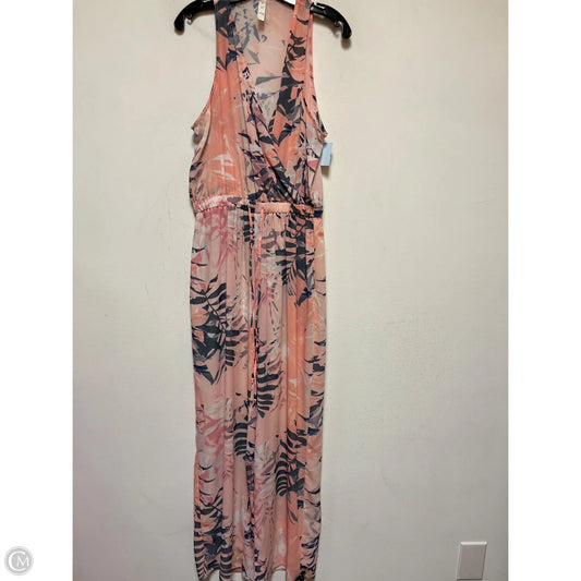 Jumpsuit By Apana In Grey & Orange, Size: M