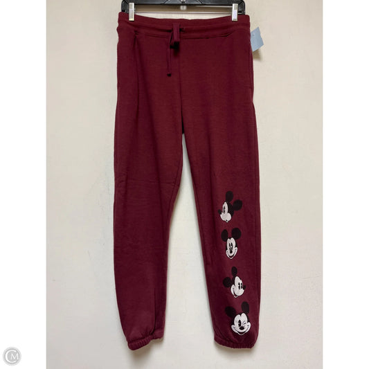Pants Joggers By Disney In Maroon, Size: S