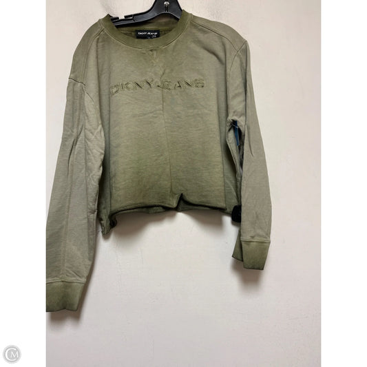 Top Long Sleeve By Dkny In Green, Size: M