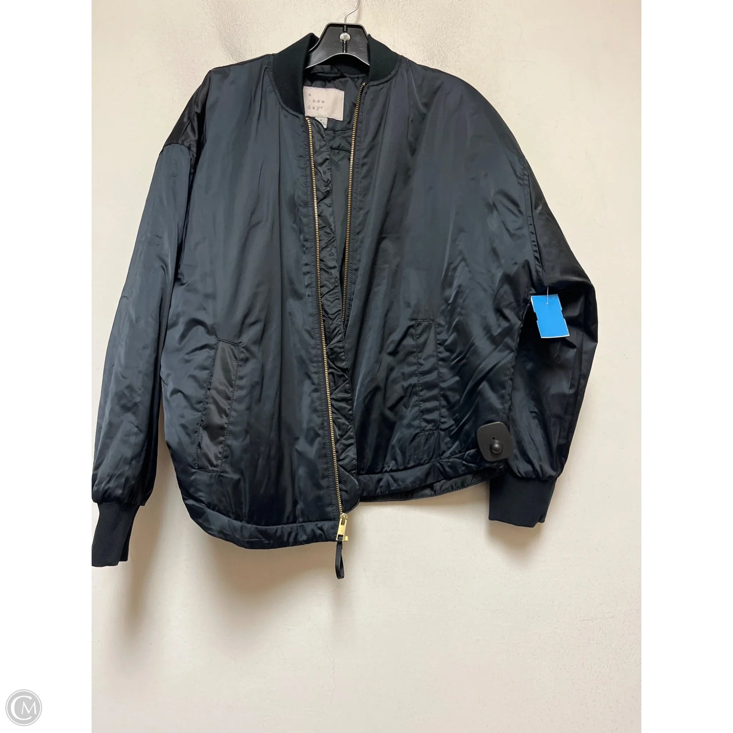 Jacket Puffer & Quilted By A New Day In Black, Size: S