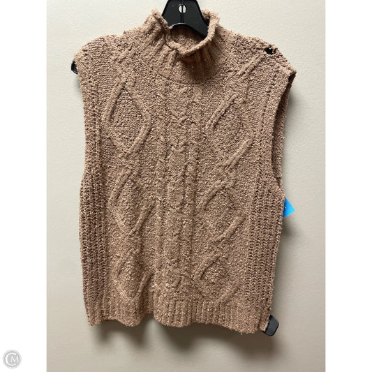 Top Sleeveless By Clothes Mentor In Brown, Size: M