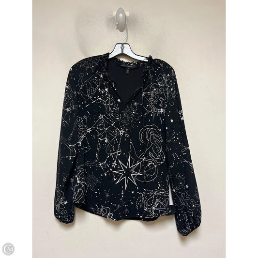 Top Long Sleeve By White House Black Market In Black & White, Size: S
