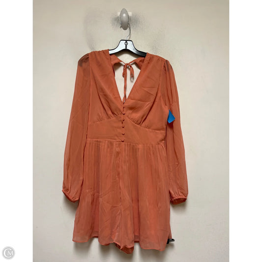 Dress Casual Short By Express In Orange, Size: M