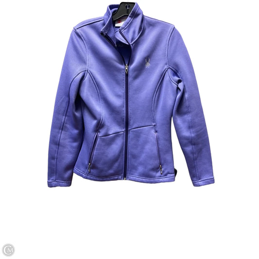 Athletic Jacket By Spyder In Purple, Size: M