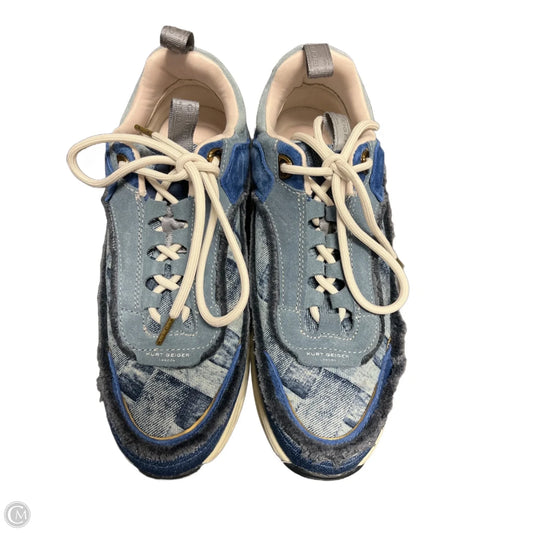Shoes Designer By Kurt Geiger In Blue Denim, Size: 9.5