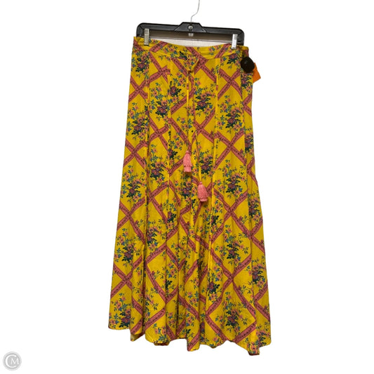 Pants Wide Leg By Free People In Pink & Yellow, Size: 2