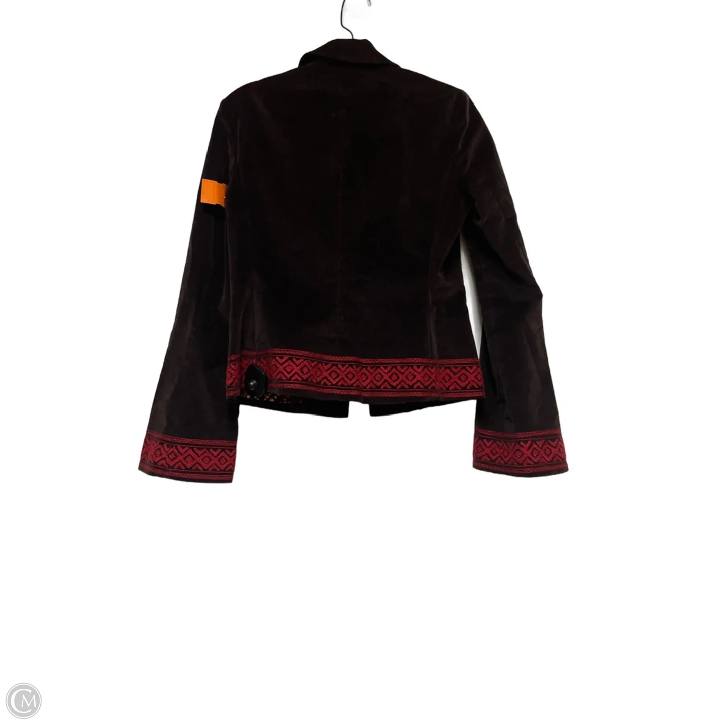 Blazer Designer By Tory Burch In Brown & Red, Size: Xs