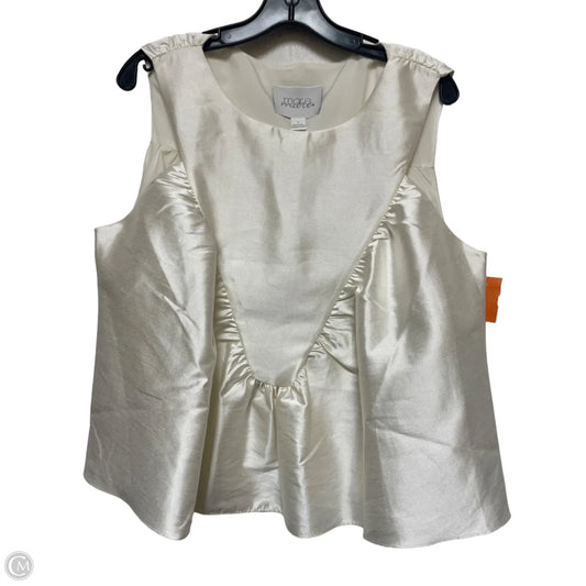 Top Sleeveless By Mare Mare In Cream, Size: L