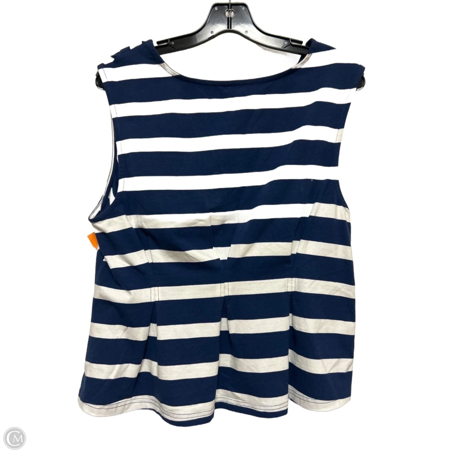 Top Sleeveless By Maeve In Striped Pattern, Size: L