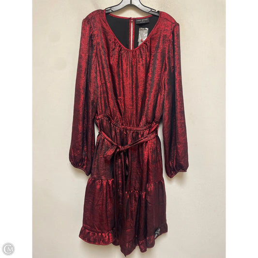 Dress Casual Midi By Lane Bryant In Red, Size: 2x