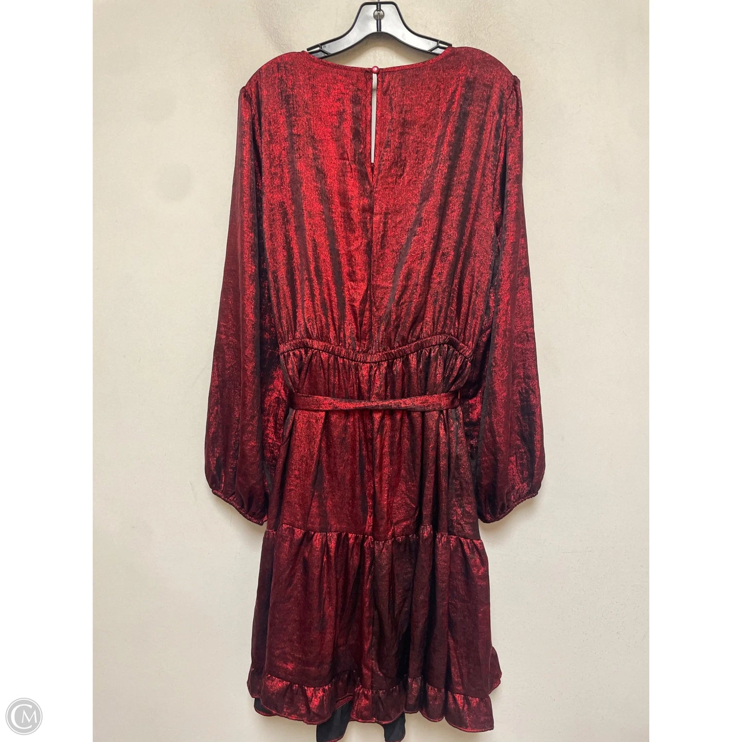 Dress Casual Midi By Lane Bryant In Red, Size: 2x