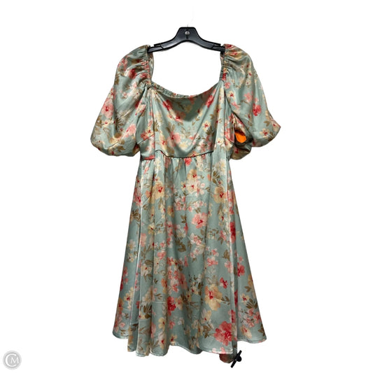 Dress Casual Short By Inspired Hearts In Floral Print, Size: 3x