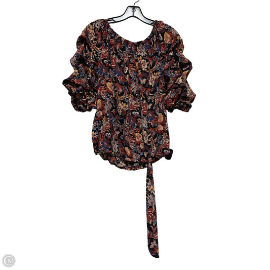 Top Short Sleeve By Cece In Multi-colored, Size: S