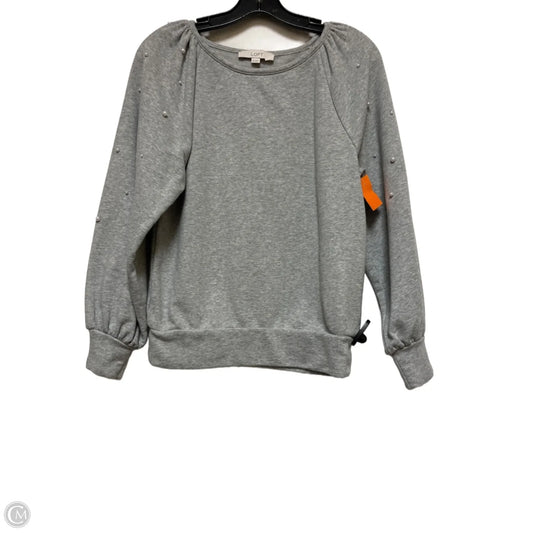 Top Long Sleeve By Loft In Grey, Size: Xs