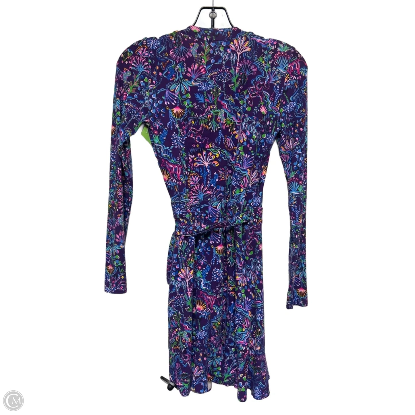 Romper Designer By Lilly Pulitzer In Green & Purple, Size: Xxs
