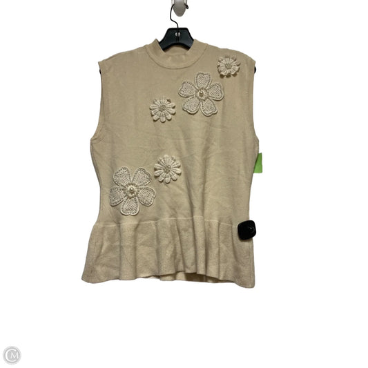 Top Sleeveless By Ontwelfth In Tan, Size: L
