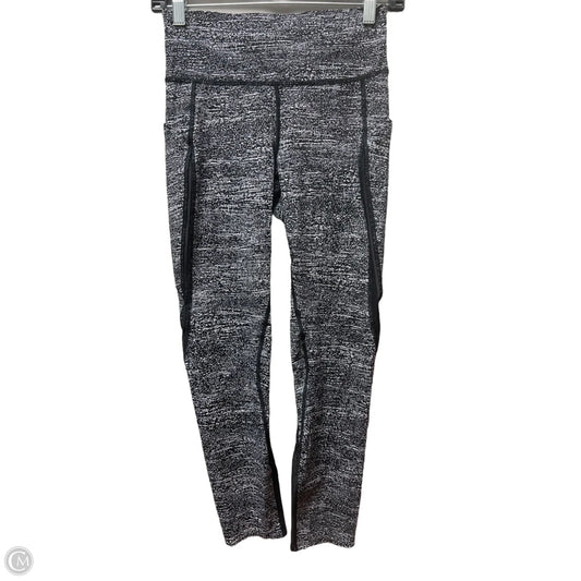 Athletic Leggings By Lululemon In Black & White, Size: 6
