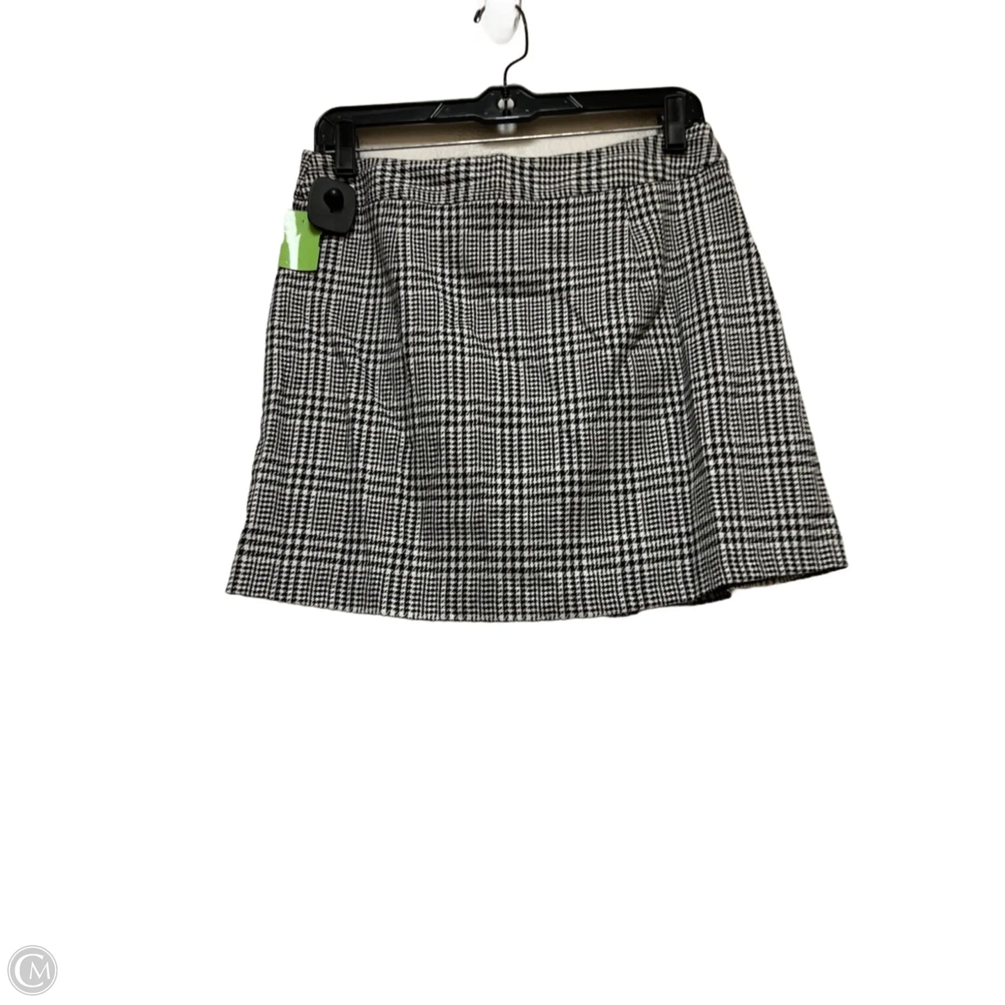 Skirt Mini & Short By Top Shop In Black & White, Size: 8