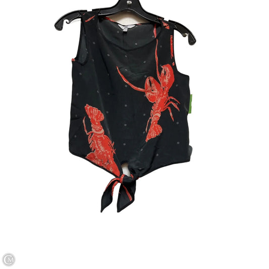 Top Sleeveless By Clothes Mentor In Black & Red, Size: Xs
