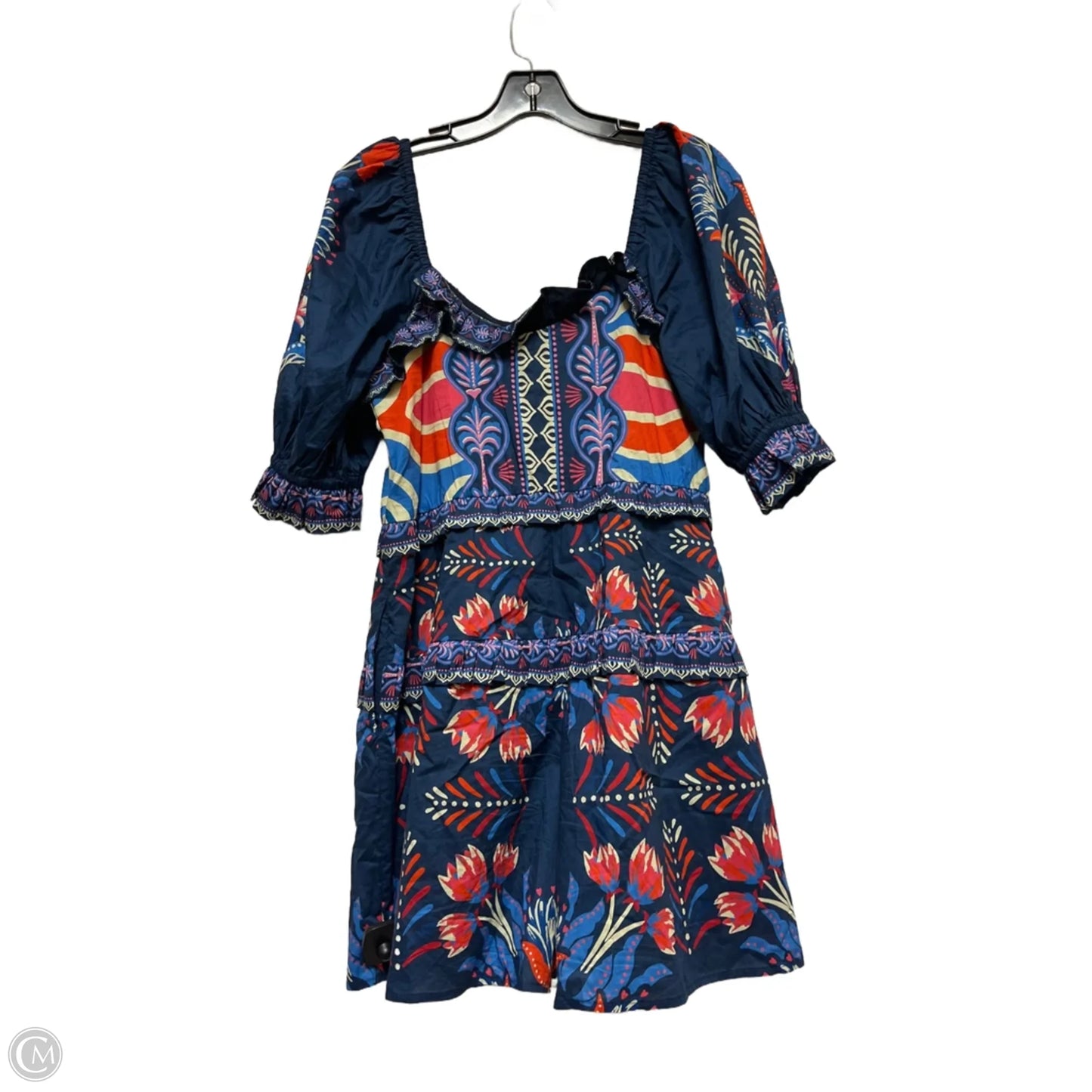 Romper By Farm Rio In Blue & Red, Size: S
