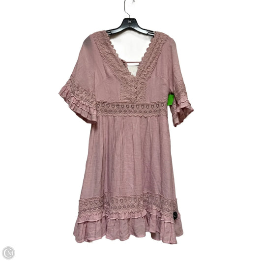 Dress Casual Short By Bluivy In Pink, Size: M