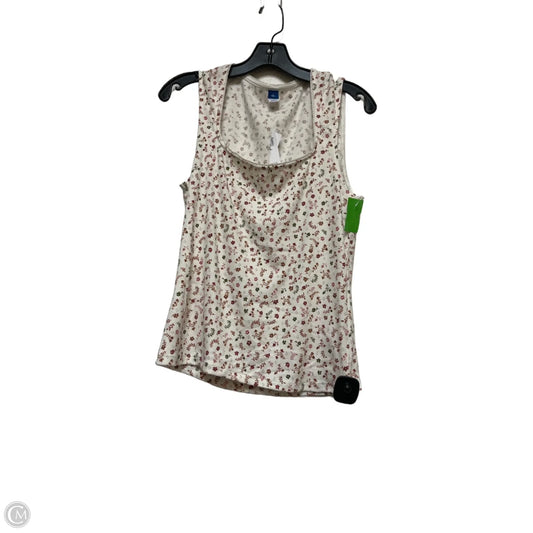 Top Sleeveless By Old Navy In Floral Print, Size: L