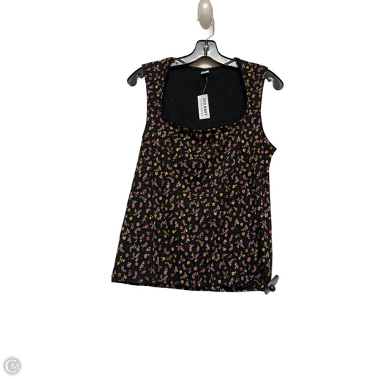 Top Sleeveless By Old Navy In Floral Print, Size: L