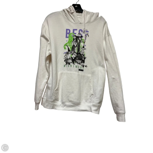 Sweatshirt Hoodie By Disney In Purple & White, Size: 2x