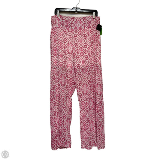 Pants Wide Leg By Nanette By Nanette Lepore In Pink & White, Size: 8