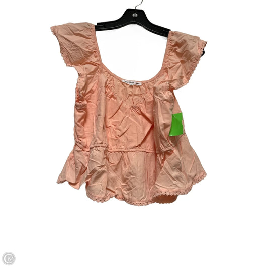 Top Short Sleeve By Celebrity Pink In Orange, Size: 2x