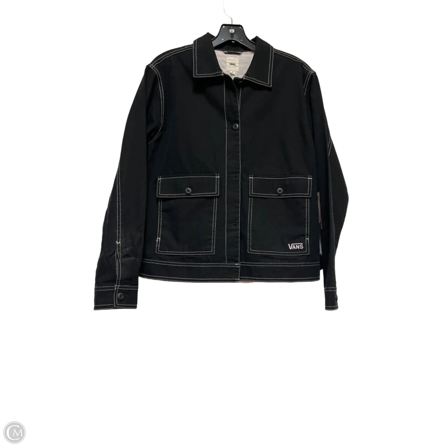 Jacket Other By Vans In Black & White, Size: S