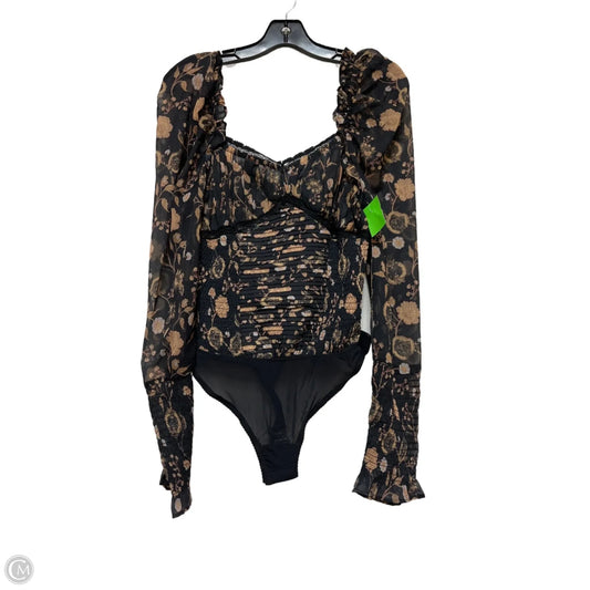 Bodysuit By Free People In Floral Print, Size: Xs