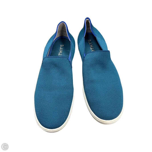 Shoes Flats By Rothys In Teal, Size: 9.5