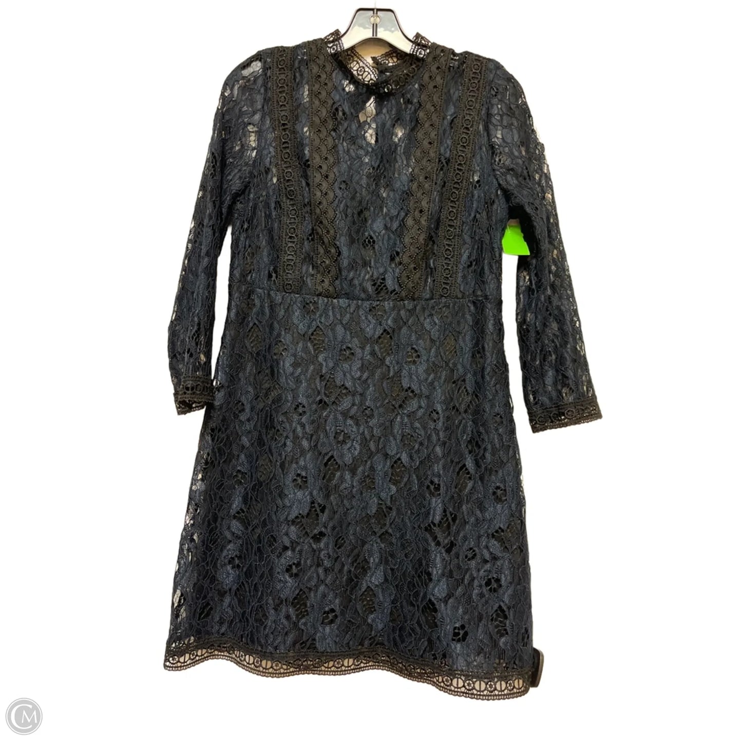 Dress Casual Short By Zara Basic In Black & Blue, Size: L
