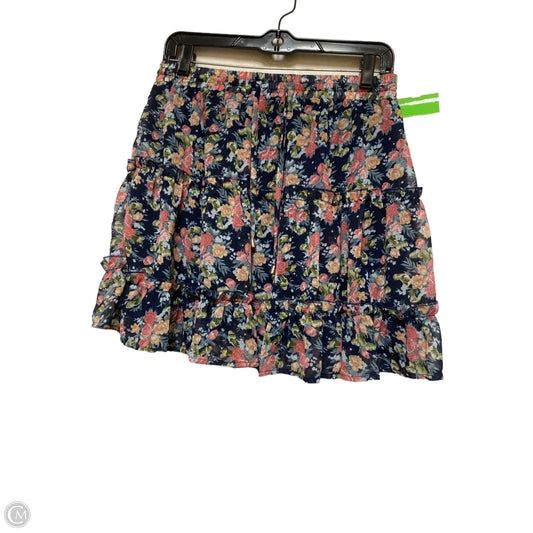 Skirt Mini & Short By Clothes Mentor In Floral Print, Size: 8