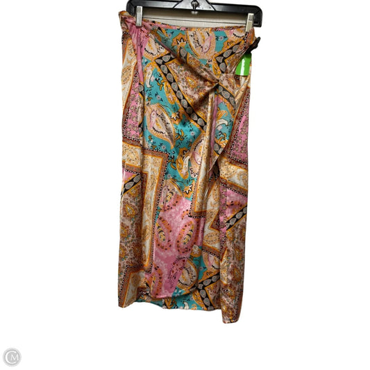 Skirt Midi By Clothes Mentor In Multi-colored, Size: L