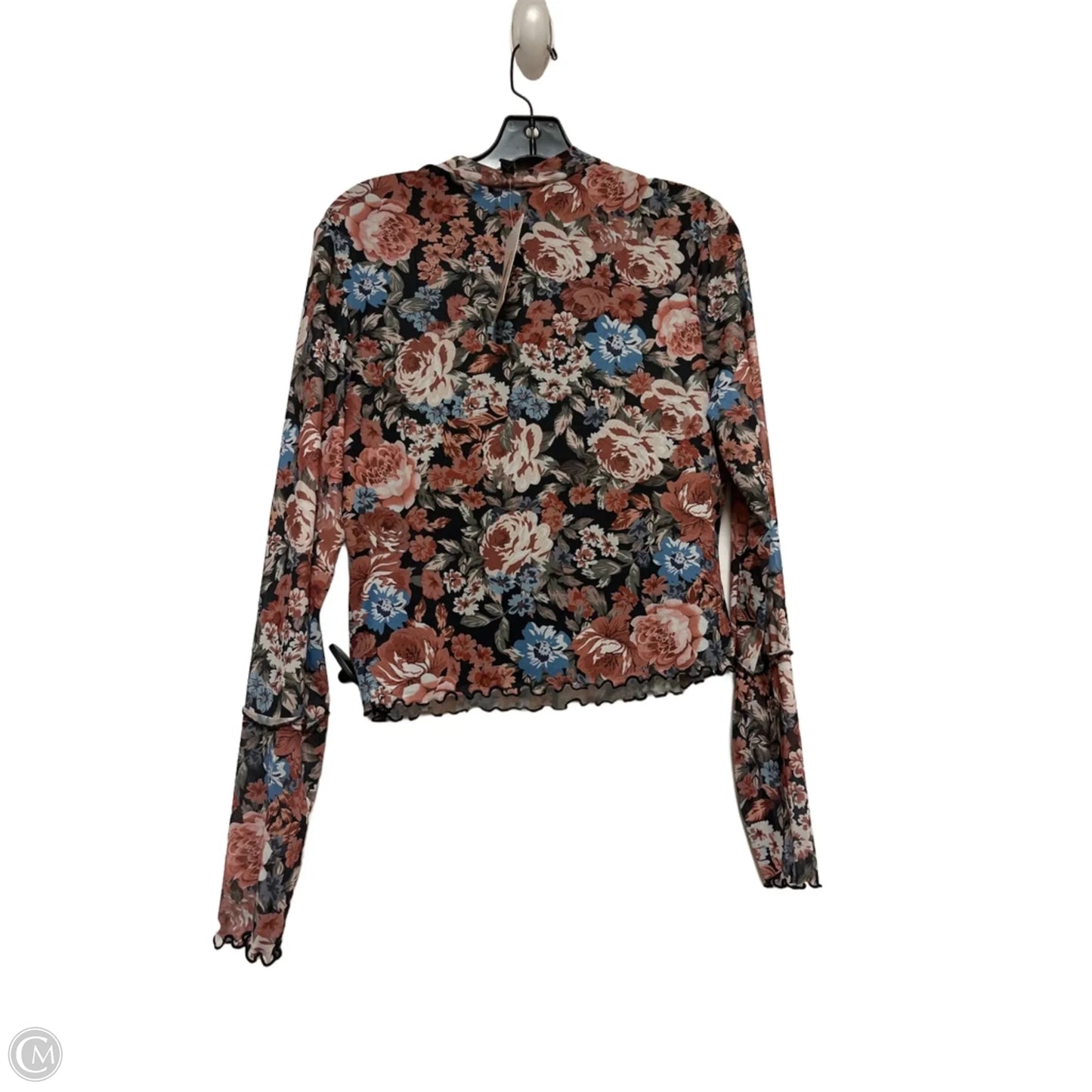 Top Long Sleeve By Prettygarden In Floral Print, Size: L