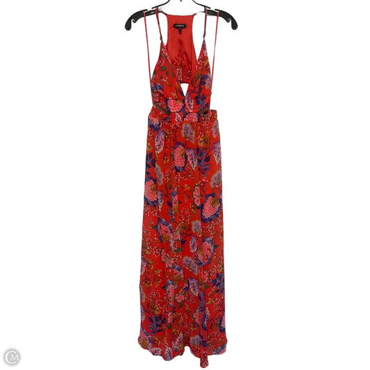Dress Casual Maxi By Express In Floral Print, Size: S