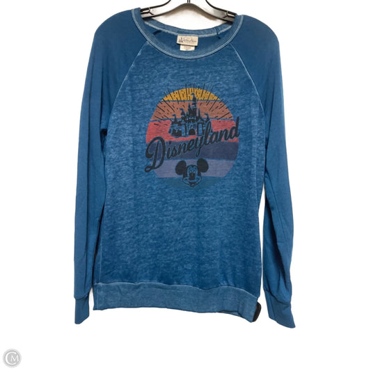 Top Long Sleeve Basic By Disney Store In Blue, Size: M