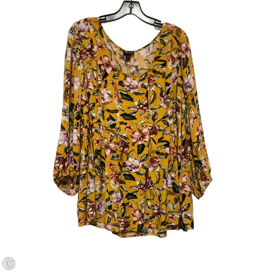 Top Long Sleeve By Torrid In Floral Print, Size: 2x