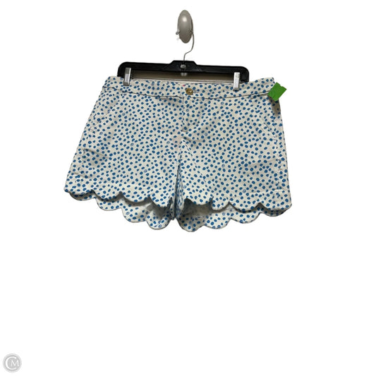Shorts Designer By Lilly Pulitzer In Blue & White, Size: 12