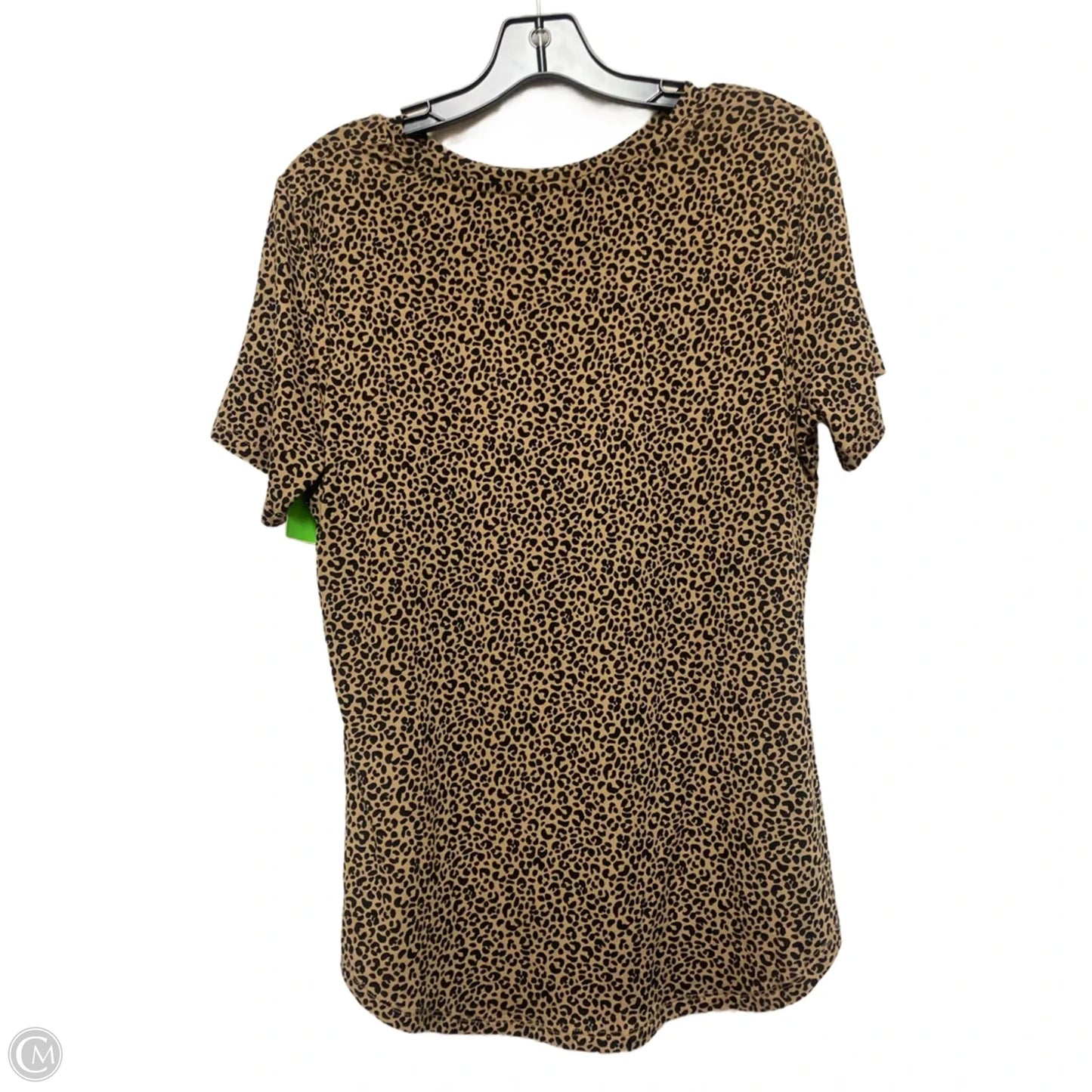 Top Short Sleeve Basic By Old Navy In Leopard Print, Size: M