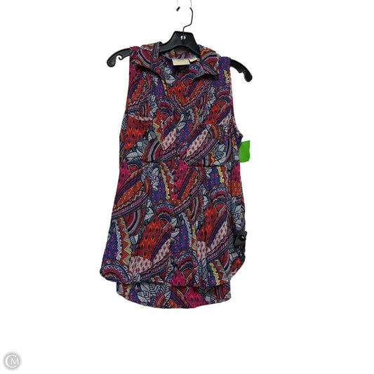 Top Sleeveless By Maeve In Multi-colored, Size: M