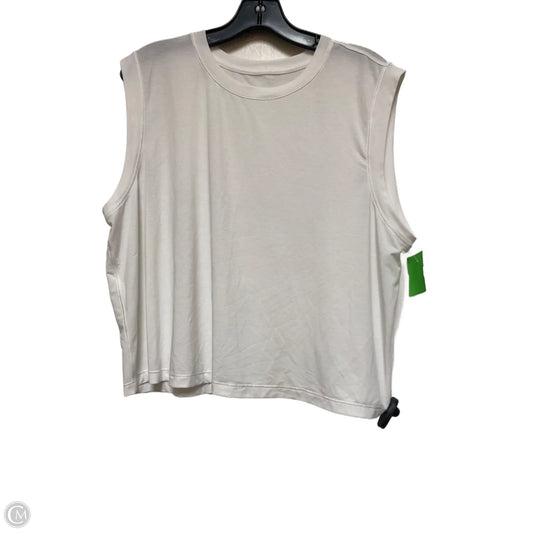 Athletic Tank Top By Lululemon In White, Size: 16