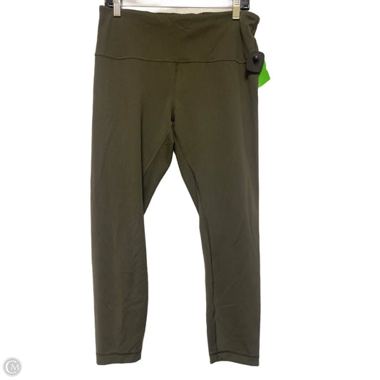 Athletic Leggings By Lululemon In Green, Size: 12