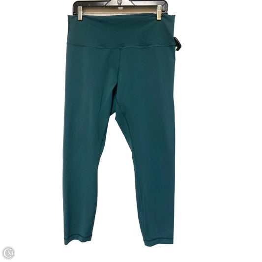 Athletic Leggings By Lululemon In Green, Size: 14