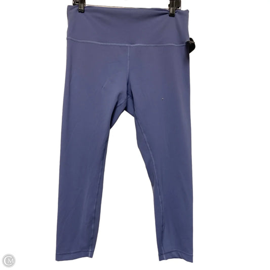Athletic Leggings By Lululemon In Blue, Size: 14